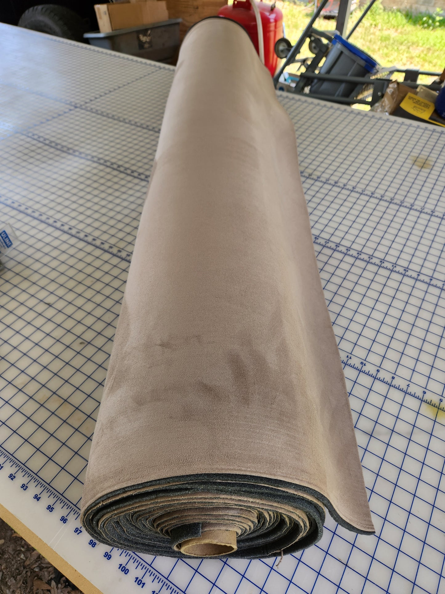 108" x 60" Stretch Suede Headliner with Foam Backing