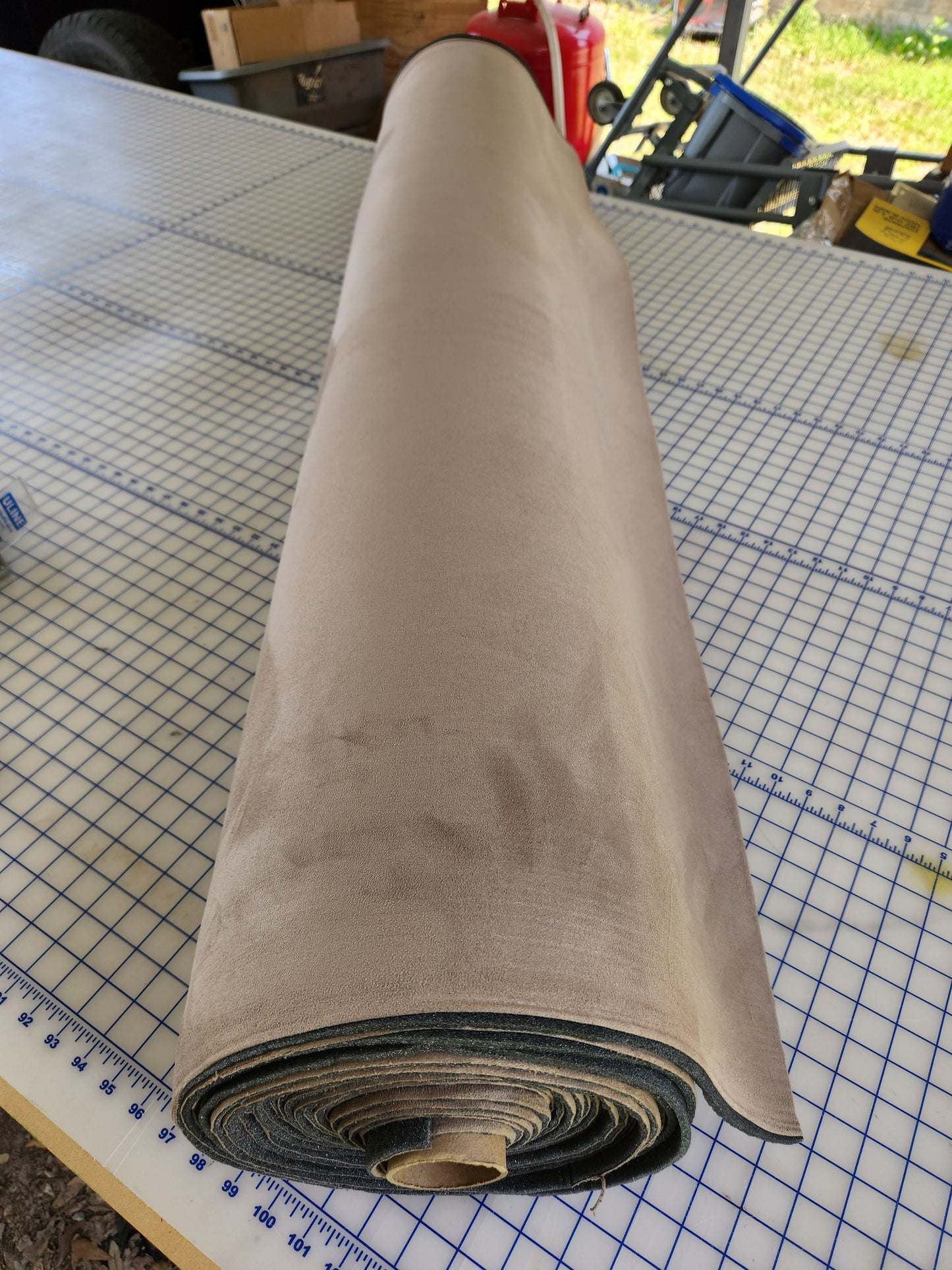 72" x 60" Stretch Suede Headliner Foam Backing