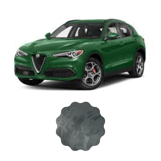 Revestimiento de techo de gamuza elástica compatible con Alfa Romeo Stelvio