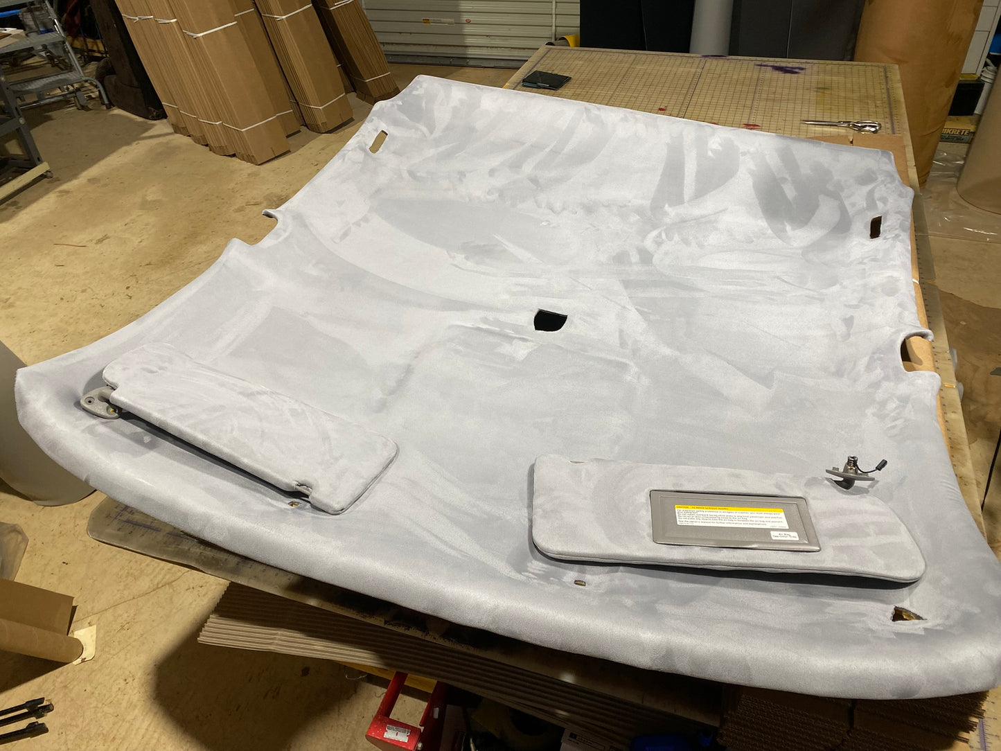 Material de tela de gamuza para reparar el techo del Chevy Trail Blazer