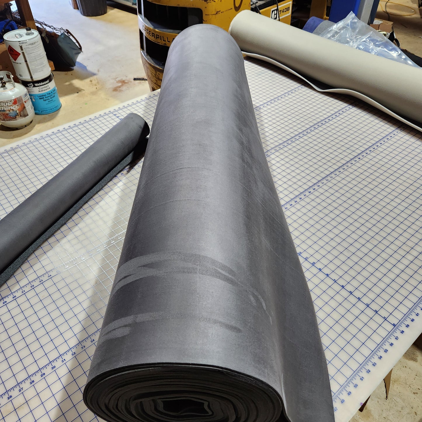 Gamuza elástica de 2,5 yardas con respaldo de espuma