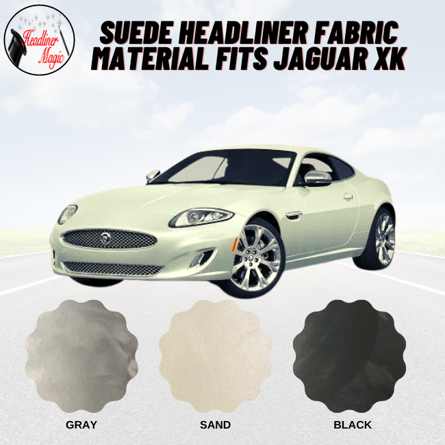 Suede Headliner Fabric Material Fits Jaguar XK Coupe / Sedan Headliner Magic