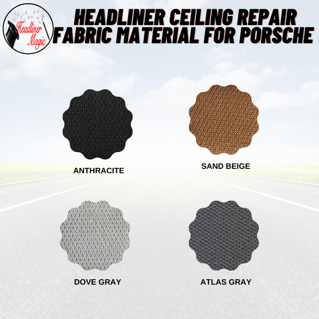 5" X 5" SWATCH SAMPLE - Choose from 4 Colors Compatible with Porsche Vehicles