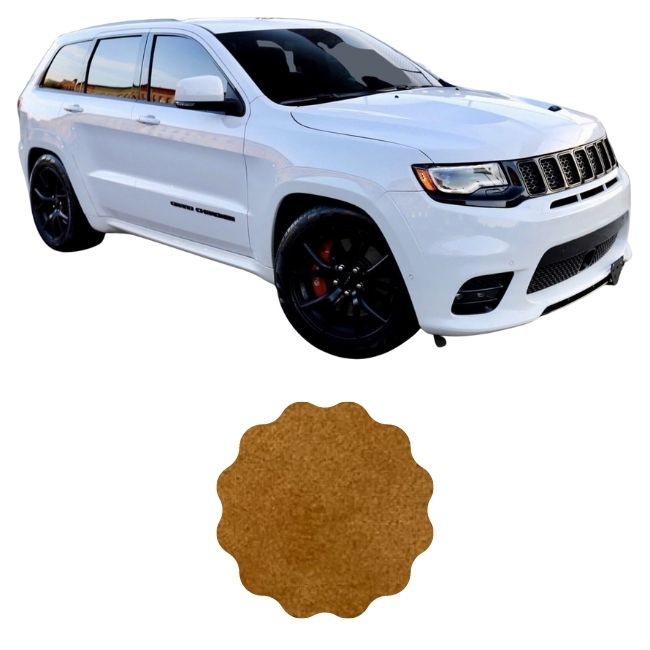 5 yardas de gamuza elástica con respaldo de espuma para Jeep Cherokee SRT