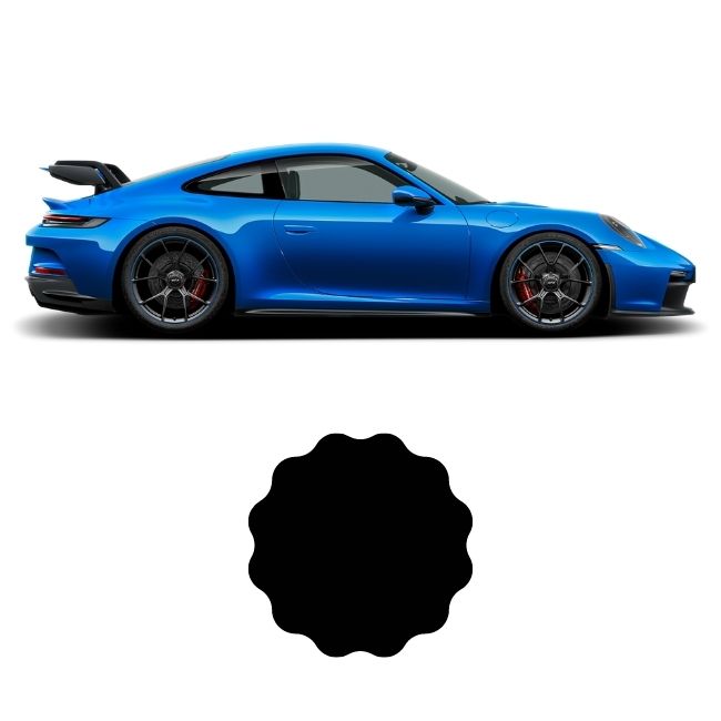Material de tela de gamuza elástica para revestimiento de techo compatible con Porsche 911 GT3