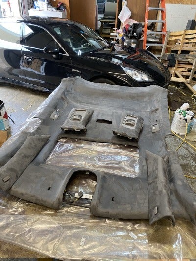 108" x 60" Stretch Suede Headliner With Foam Backing  - Headliner Magic