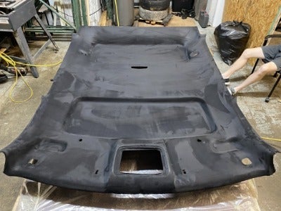 108" x 60" Stretch Suede Headliner With Foam Backing and 2 Spray Adhesive