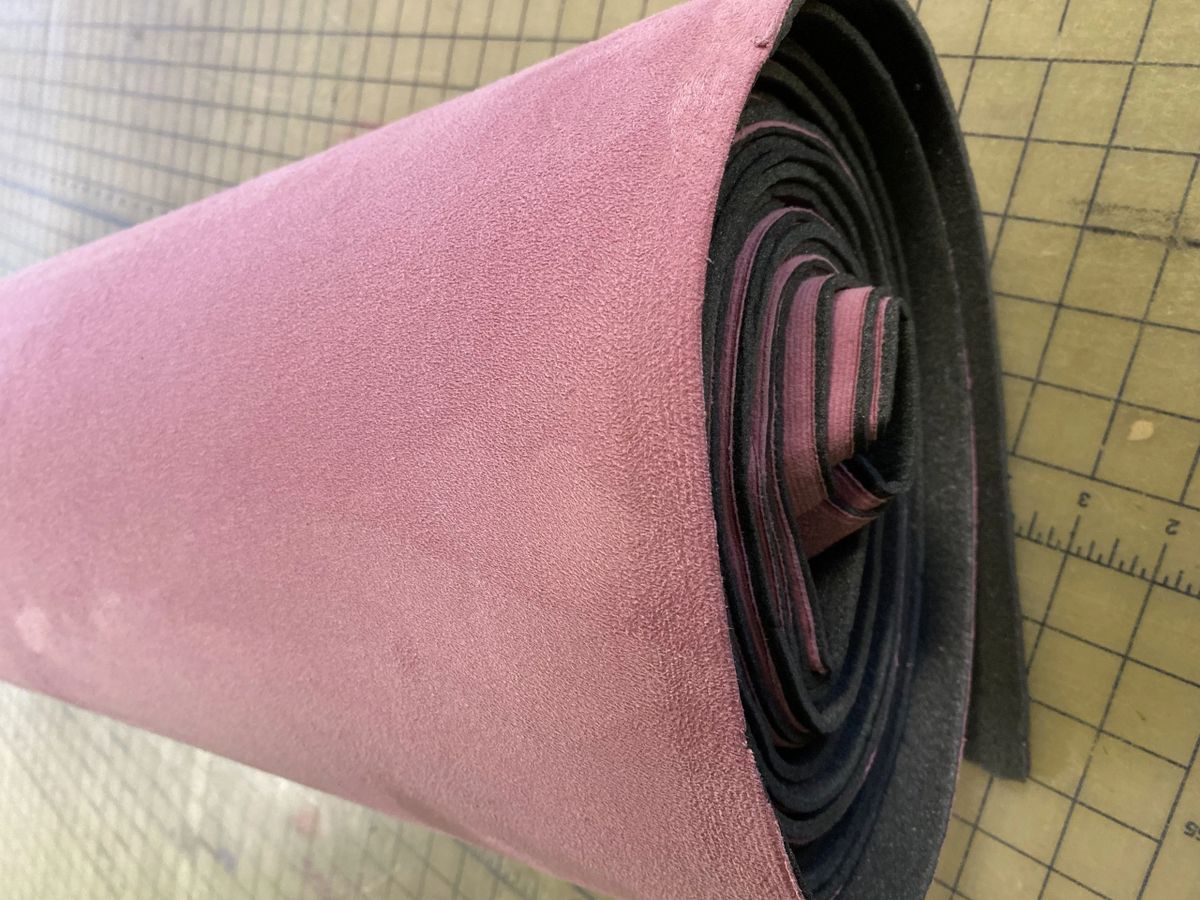 6" X 6" SWATCH SAMPLE - Stretch Suede Headliner W/ Foam Backing - Headliner Magic Samples, Suede, Swatches