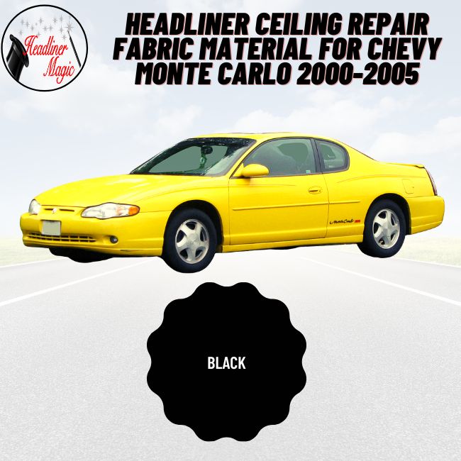 Material de tela para reparar el techo del techo de Chevy Monte Carlo 2000-2005