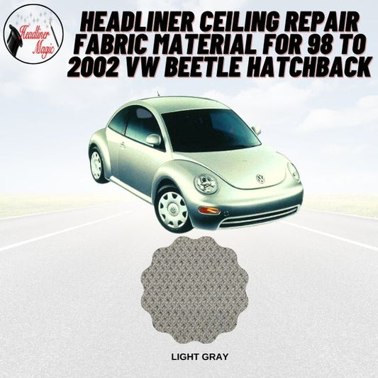 Headliner Ceiling Repair Fabric Material for 98 to 2002 VW Beetle Hatchback