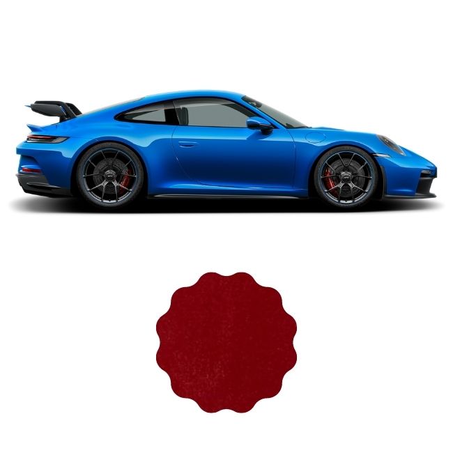 Material de tela de gamuza elástica para revestimiento de techo compatible con Porsche 911 GT3