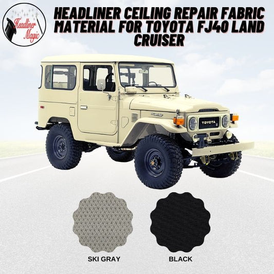 Material de tela para reparar el techo del techo del Toyota FJ40 Land Cruiser