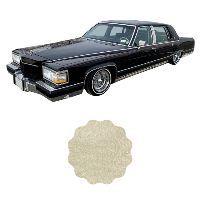 Material de revestimiento de techo de gamuza elástica compatible con Cadillac Brougham