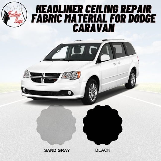 Material de tela para reparar el revestimiento del techo del Dodge Caravan