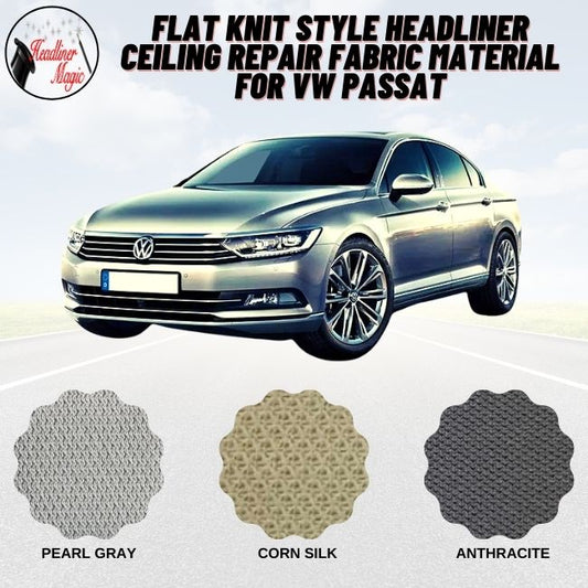 Material de tejido para reparación de techo de VW PASSAT con estilo de punto plano