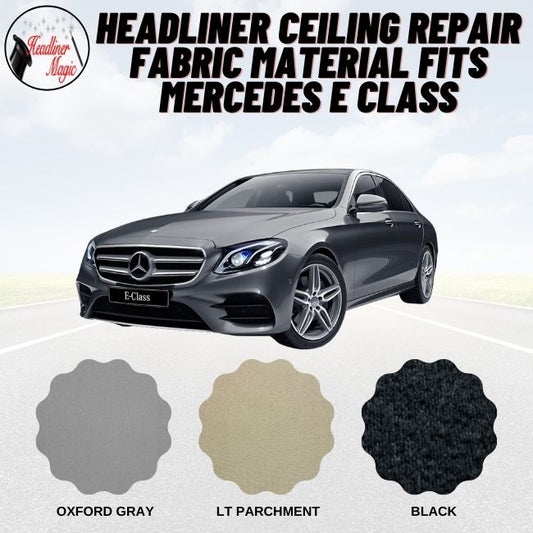 Material de tela para reparación de techo de techo compatible con MERCEDES CLASE E
