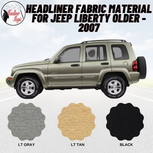 Material de tela para tapizado de techo para JEEP LIBERTY OLDER - 2007