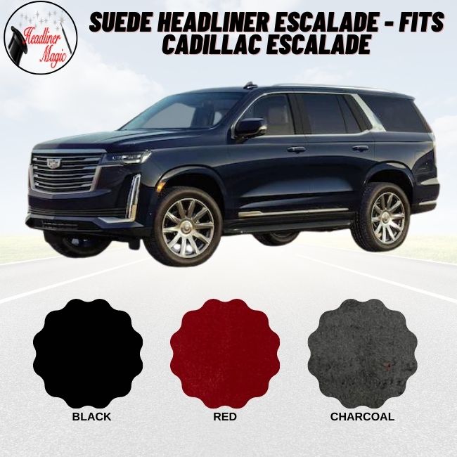 Revestimiento de gamuza para techo de Escalade: compatible con Cadillac Escalade