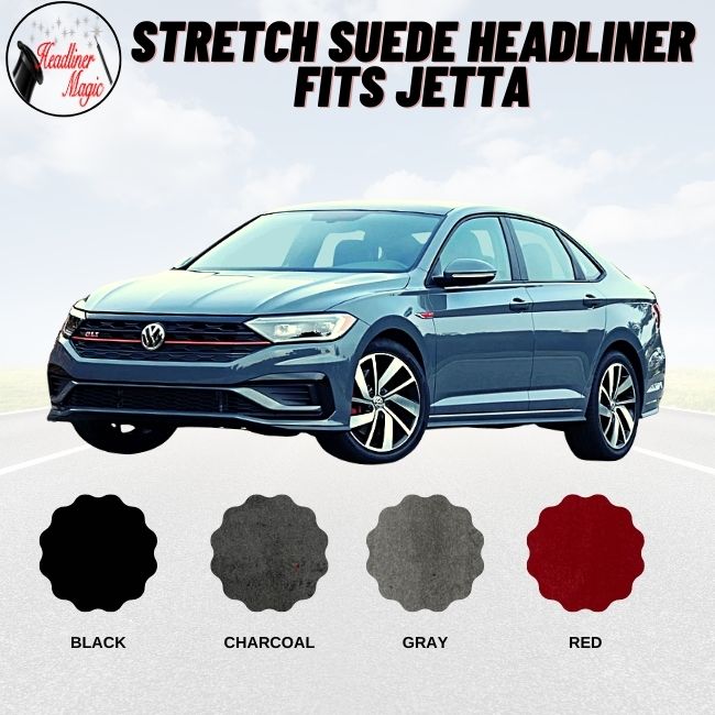 Stretch Suede Headliner Fits Jetta