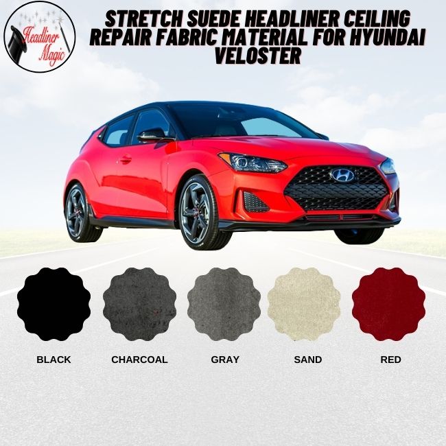 Stretch Suede Headliner Ceiling Repair Fabric Material for Hyundai Veloster