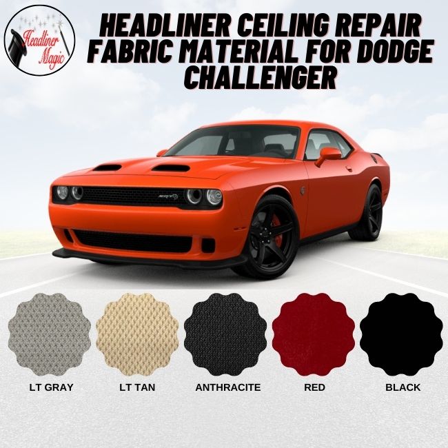 Material de tela para reparar el techo del Dodge Challenger