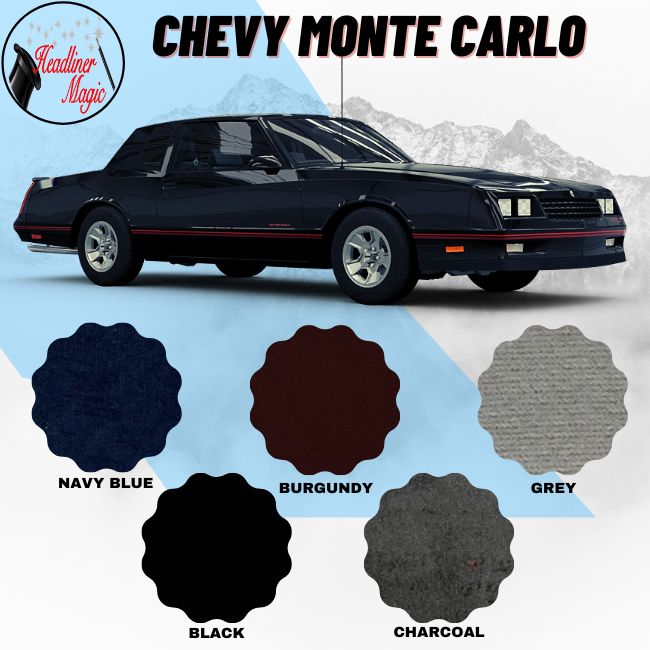 Headliner Ceiling Repair Fabric Material for Chevy Monte Carlo