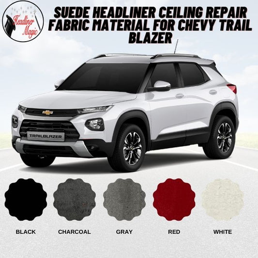 Material de tela de gamuza para reparar el techo del Chevy Trail Blazer