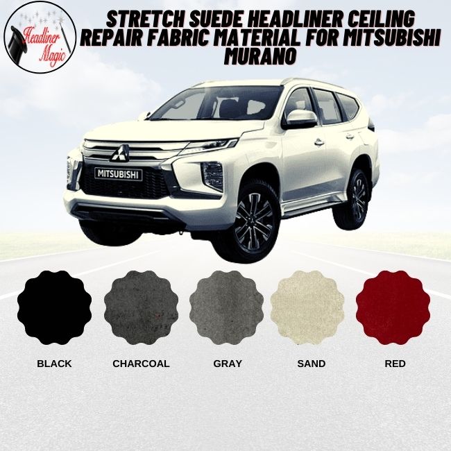 Material de tela de gamuza elástica para reparación de techo de Mitsubishi Murano