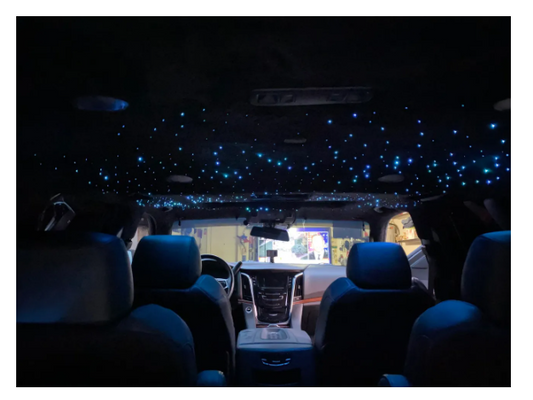 300 PCS - 0.03in 6.5ft LED 16W Fiber Optic Ceiling Star Light Kit - Headliner Magic Starlight Kits