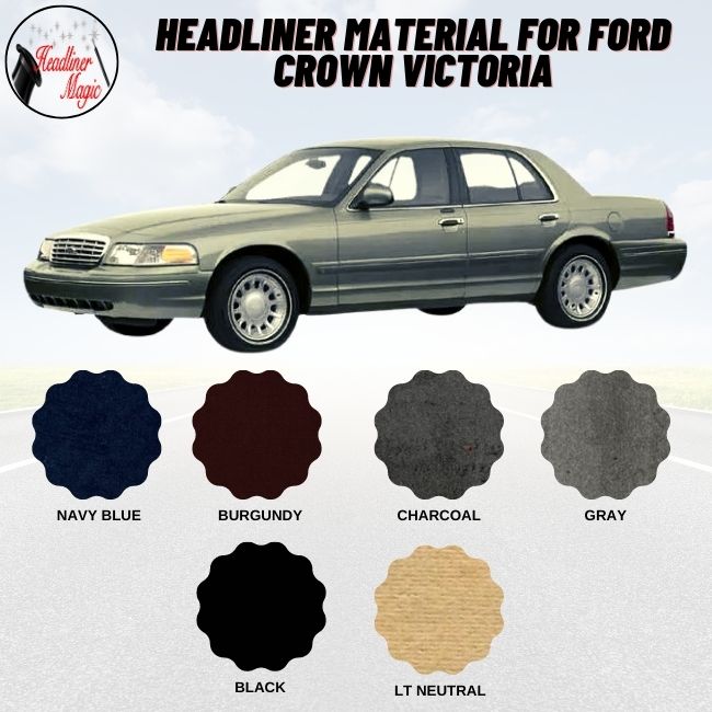 Material para el revestimiento del techo del Ford Crown Victoria