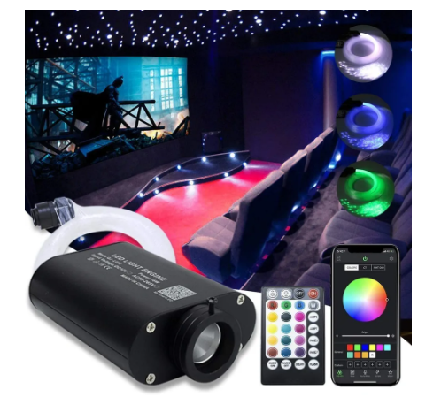 450 PCS - 0.03in 6.5ft LED 16W Fiber Optic Ceiling Star Light Kit - Headliner Magic Optic Ceiling Star Light Kit, Starlight Kits