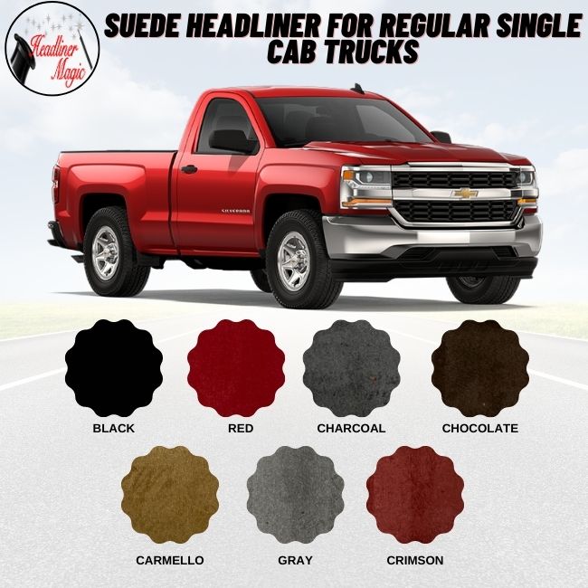 Suede Headliner for Regular Single Cab Trucks