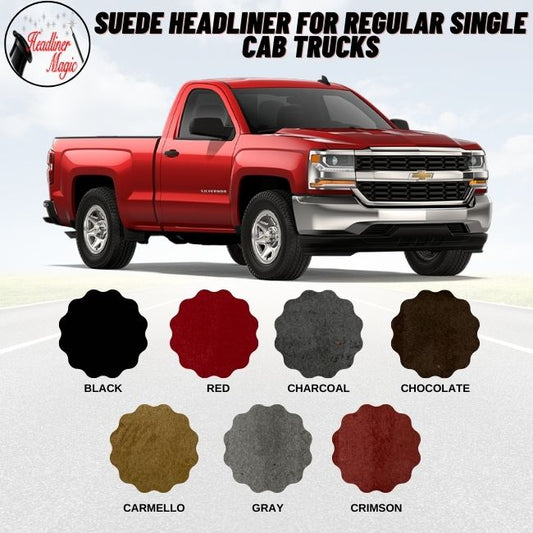 Suede Headliner for Regular Single Cab Trucks