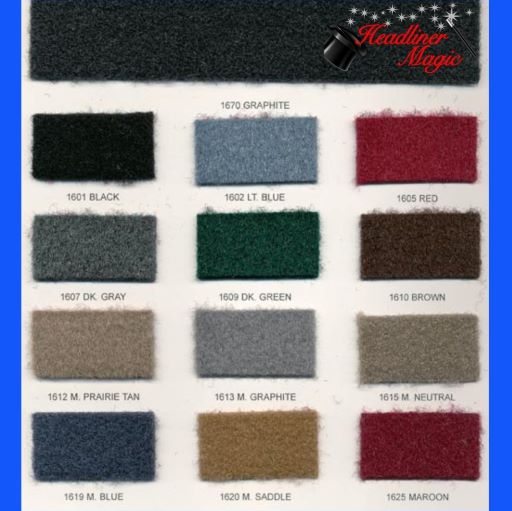 Super Flex Auto Carpet 18 oz Non-Woven - HeadlinerMagic