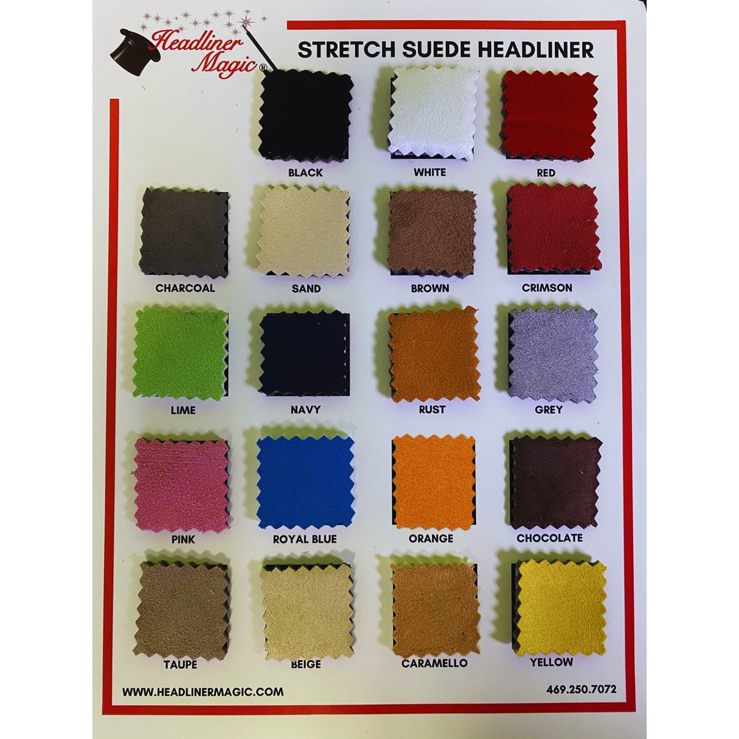 5 yards of Stretch Luxury Suede With Foam Backing for SRT Jeep Cherokee - Headliner Magic Jeep, Suede