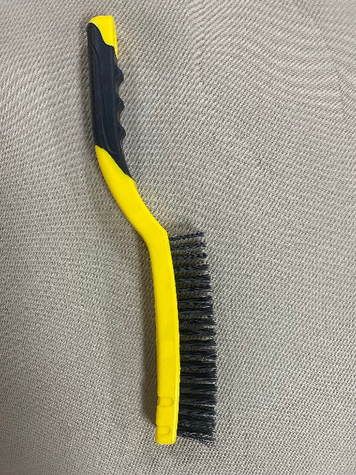 13-3/4 in. Plastic Handled Stainless-Steel Wire Scratch Brush