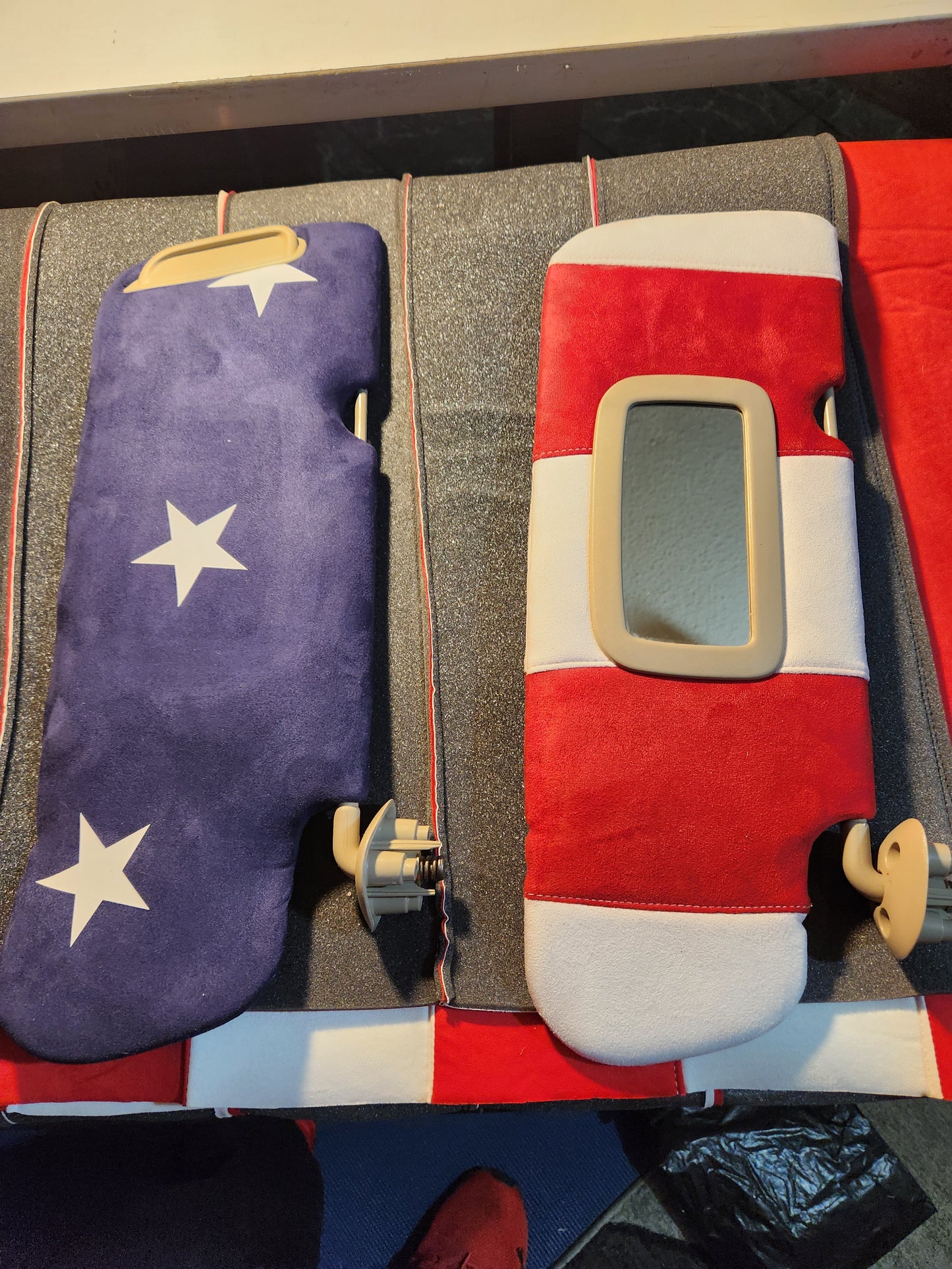 Suede American Flag Headliner Fabric Material Kit for SUV's