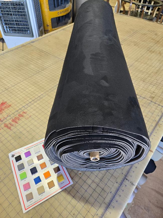 30 Yard Roll Wholesale Stretch Suede Foam Backed Headliner