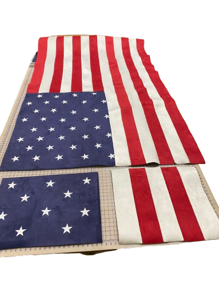 Suede American Flag Headliner Fabric Material Kit for SUV's