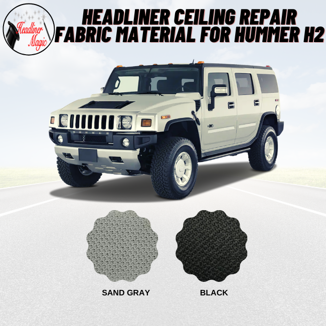 Headliner Ceiling Repair Fabric Material for Hummer H2 - Headliner ...