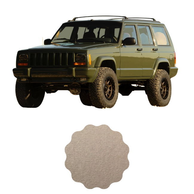 Headliner Material for JEEP CHEROKEE XJ by Headliner Magic Beige Lt Tan
