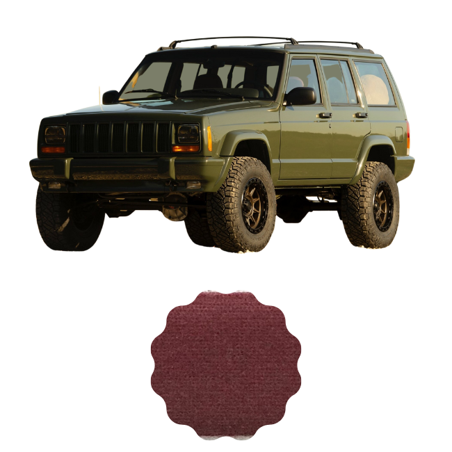 Headliner Material for JEEP CHEROKEE XJ by Headliner Magic Red Burgundy