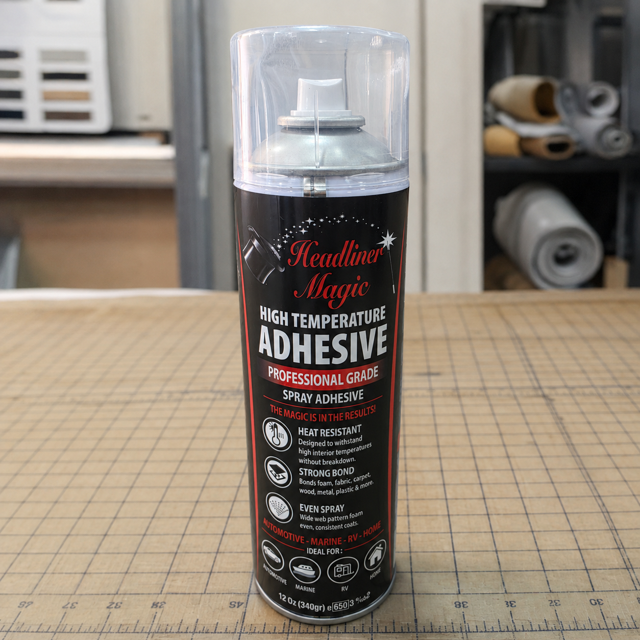 Real Headliner Magic 12 oz high temperature spray adhesive can
