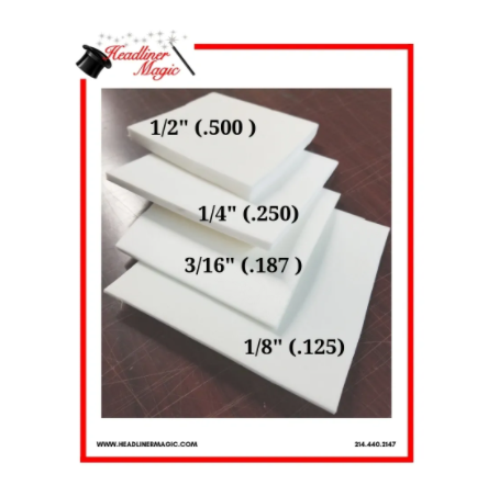 White Volara 2A Landau Cross-Linked Polyethylene Foam HeadlinerMagic