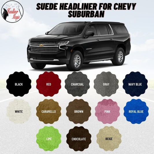 Suede Headliner for Chevy Suburban