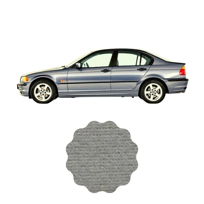 Headliner Fabric Material Fits E36 BMW 3 Series - Clear Gray / No - Sunroof / Yes - A B C PILLARS