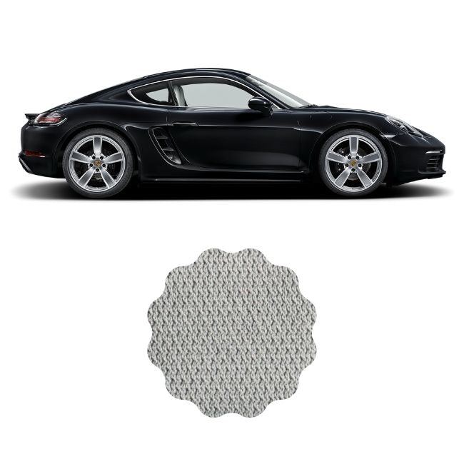 Stretch Suede Headliner Ceiling Repair Fabric Material Fits Porsche Cayman and Cayman S - Charcoal