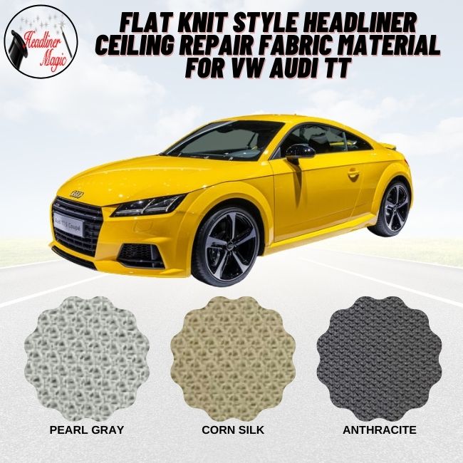 Flat Knit Style Headliner Ceiling Repair Fabric Material for VW AUDI TT
