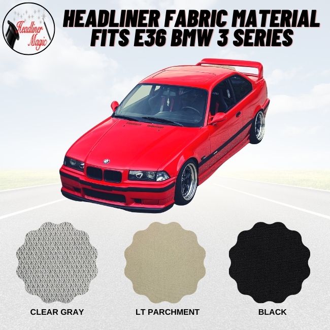 Headliner Fabric Material Fits E36 BMW 3 SERIES