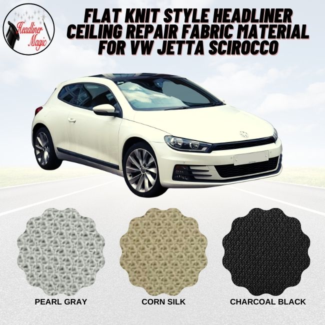 Flat Knit Style Headliner Ceiling Repair Fabric Material for VW JETTA Scirocco
